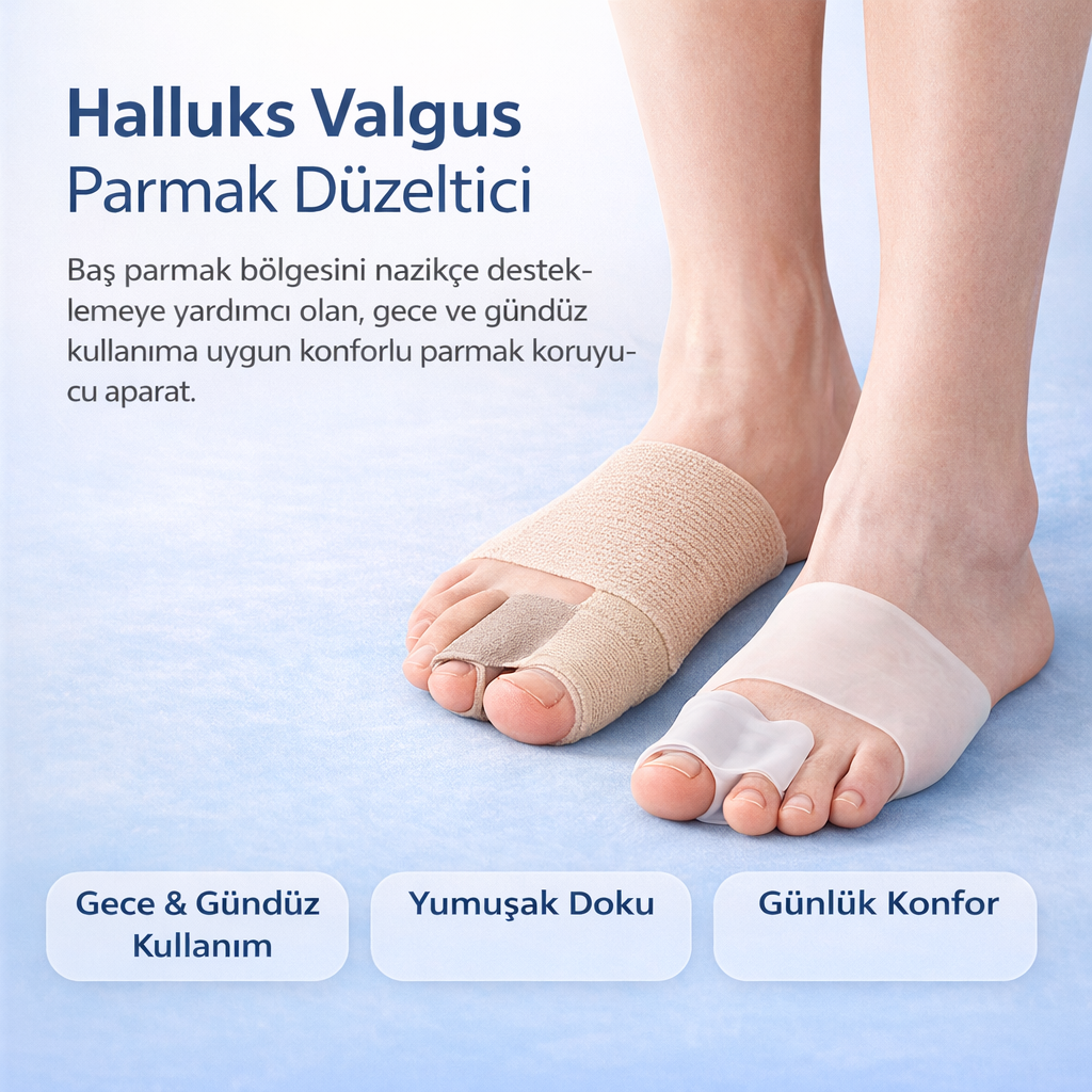 Halluks Valgus Parmak Düzeltici Silikon Aparat